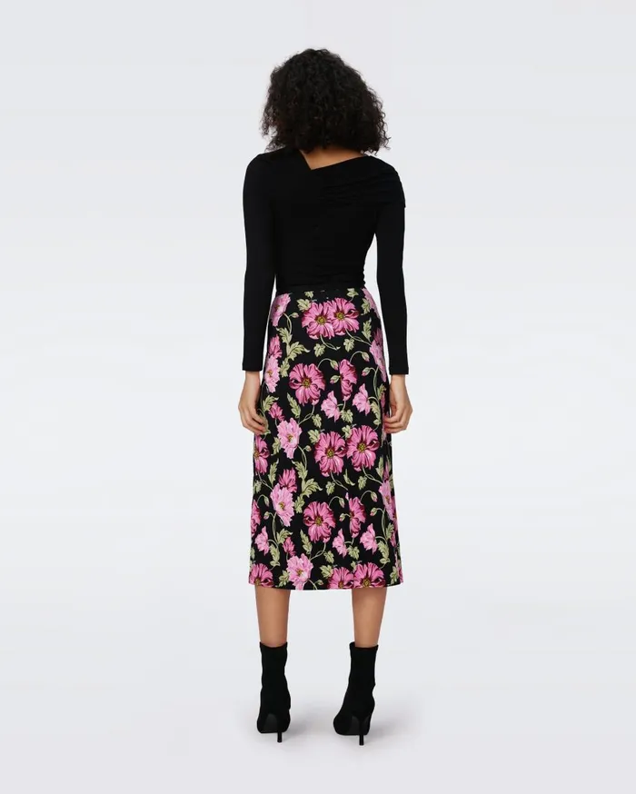 Women Whitley Skirt Hendrix Floral Pink DVF Skirts