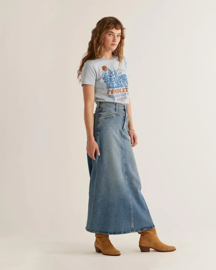Women WILDERNESS CLUB GRAPHIC TEE Blue Fog Pendleton Tees and Sweatshirts