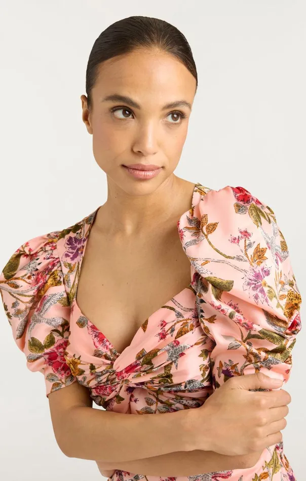 Women Wilma Dress Softpinkmulti Cinq Sept Midi