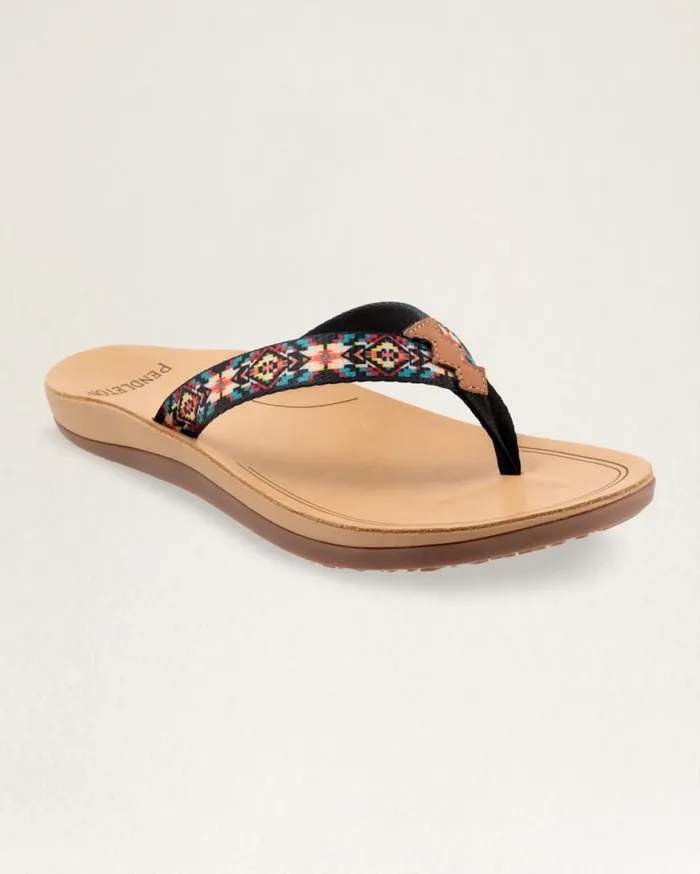 Women WOMENS CARICO LAKE FLIP FLOPS Turquoise Pendleton Shoes and Sandals