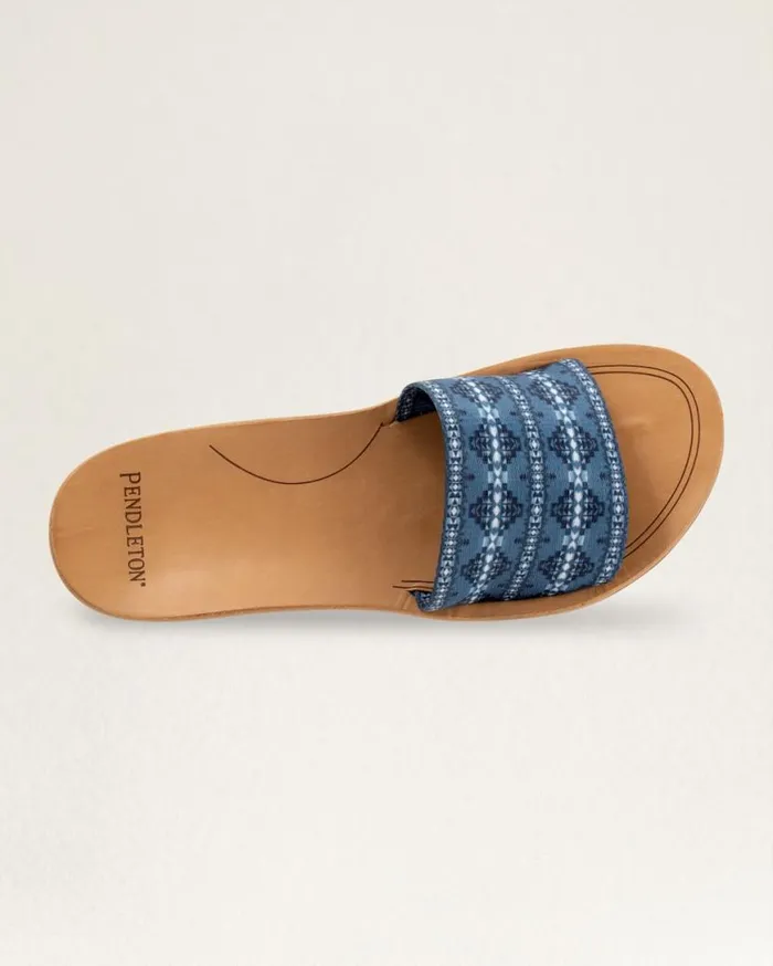 Women WOMENS DESERT DAWN SLIDE Blue Pendleton Shoes and Sandals