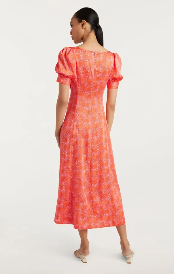 Women Ximena Dress Paleflamingoorange Cinq Sept Midi