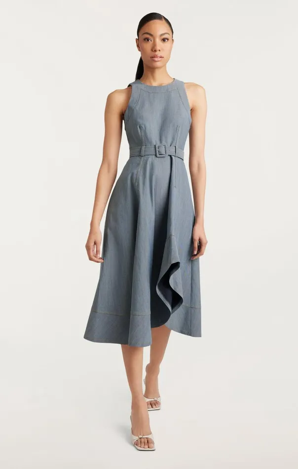 Women Zelda Dress Lightindigo Cinq Sept Midi