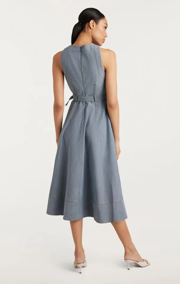 Women Zelda Dress Lightindigo Cinq Sept Midi
