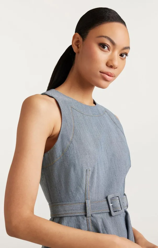 Women Zelda Dress Lightindigo Cinq Sept Midi