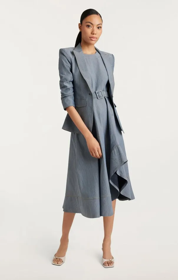 Women Zelda Dress Lightindigo Cinq Sept Midi