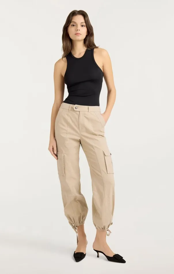 Women Zola Pant Khaki Cinq Sept Pants
