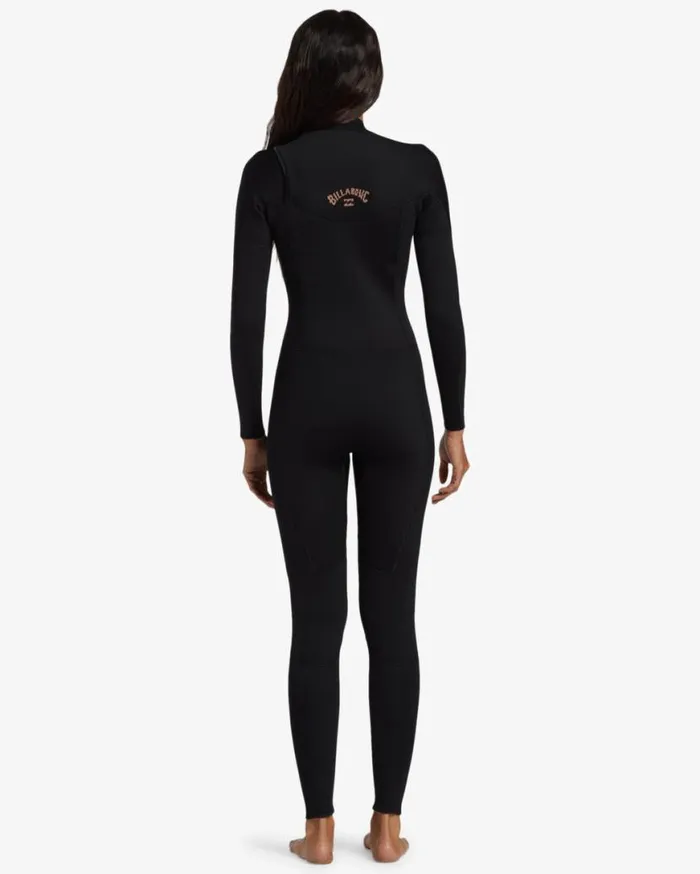 Womens 32mm Foil Chest Zip Wetsuit Black Billabong Wetsuits Womens 32mm Foil Chest Zip Wetsuit Black Billabong Wetsuits