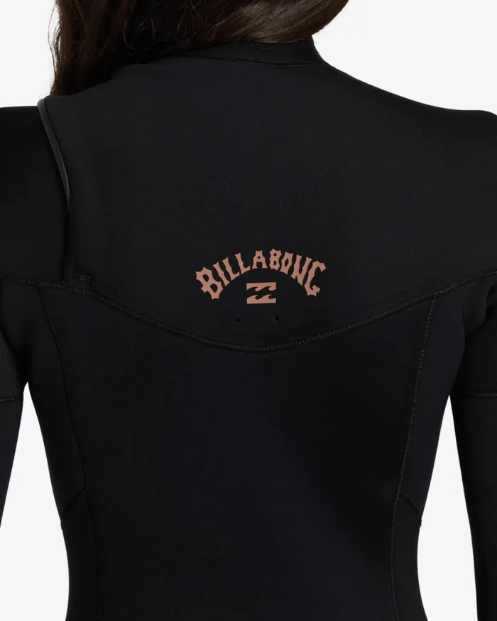 Womens 32mm Foil Chest Zip Wetsuit Black Billabong Wetsuits Womens 32mm Foil Chest Zip Wetsuit Black Billabong Wetsuits