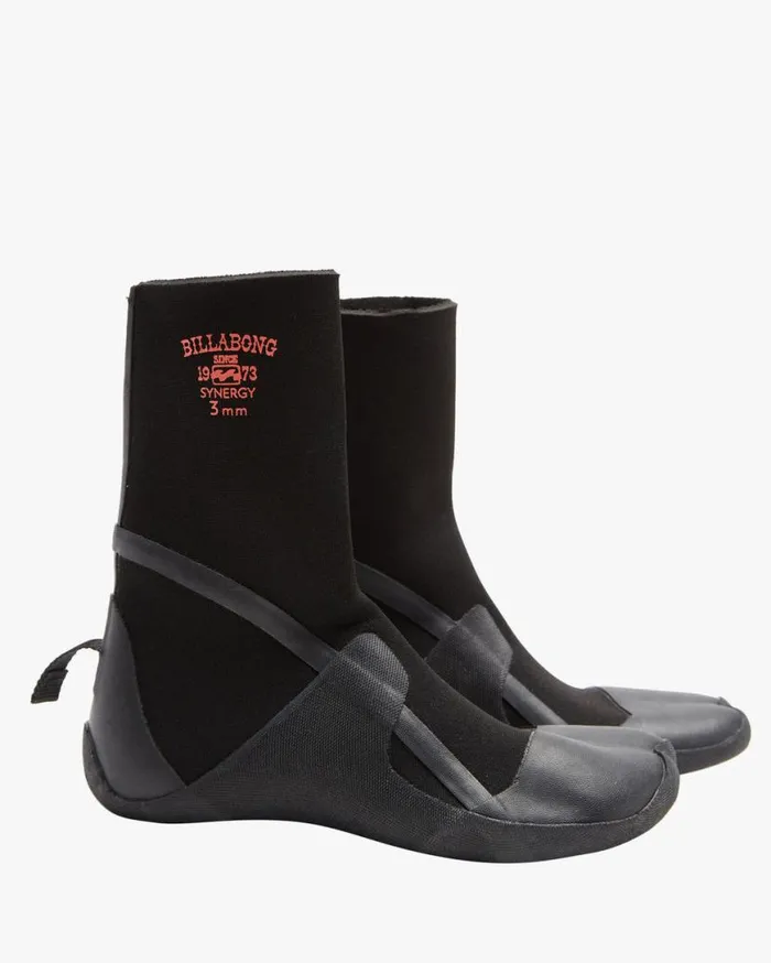 Womens 3 Synergy Hidden Split Toe Wetsuit Boots Black Billabong Wetsuits Womens 3 Synergy Hidden Split Toe Wetsuit Boots Black Billabong Wetsuits