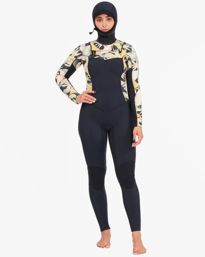 Womens 43 Salty Dayz Hooded Full Wetsuit Jungle Night Billabong Wetsuits Womens 43 Salty Dayz Hooded Full Wetsuit Jungle Night Billabong Wetsuits