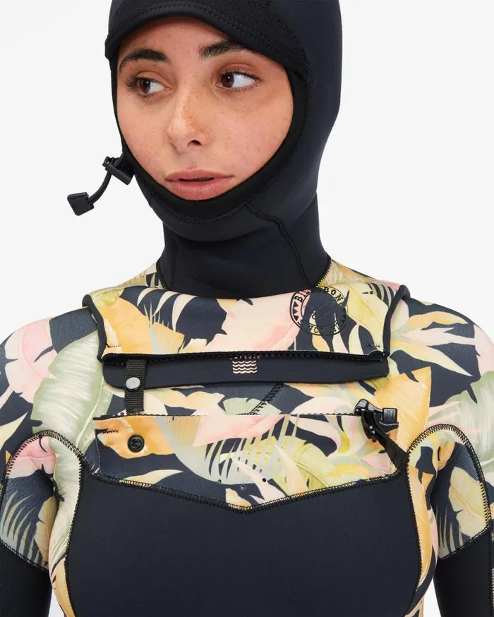 Womens 43 Salty Dayz Hooded Full Wetsuit Jungle Night Billabong Wetsuits Womens 43 Salty Dayz Hooded Full Wetsuit Jungle Night Billabong Wetsuits