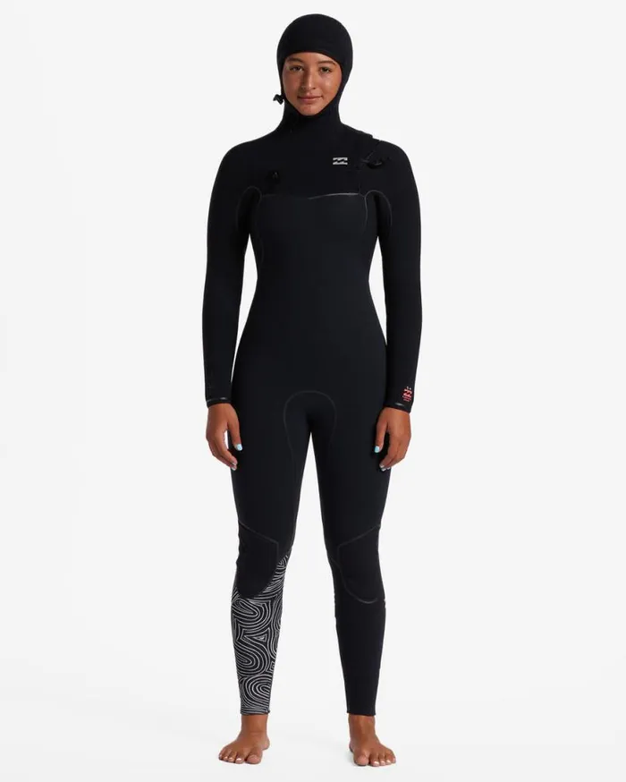 Womens 54 Furnace Chest Zip Hooded Wetsuit Midnight Trails Billabong Wetsuits Womens 54 Furnace Chest Zip Hooded Wetsuit Midnight Trails Billabong Wetsuits