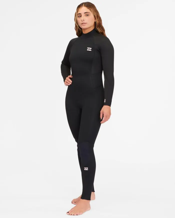 Womens 54 Launch Back Zip Full Wetsuit Black Billabong Wetsuits Womens 54 Launch Back Zip Full Wetsuit Black Billabong Wetsuits