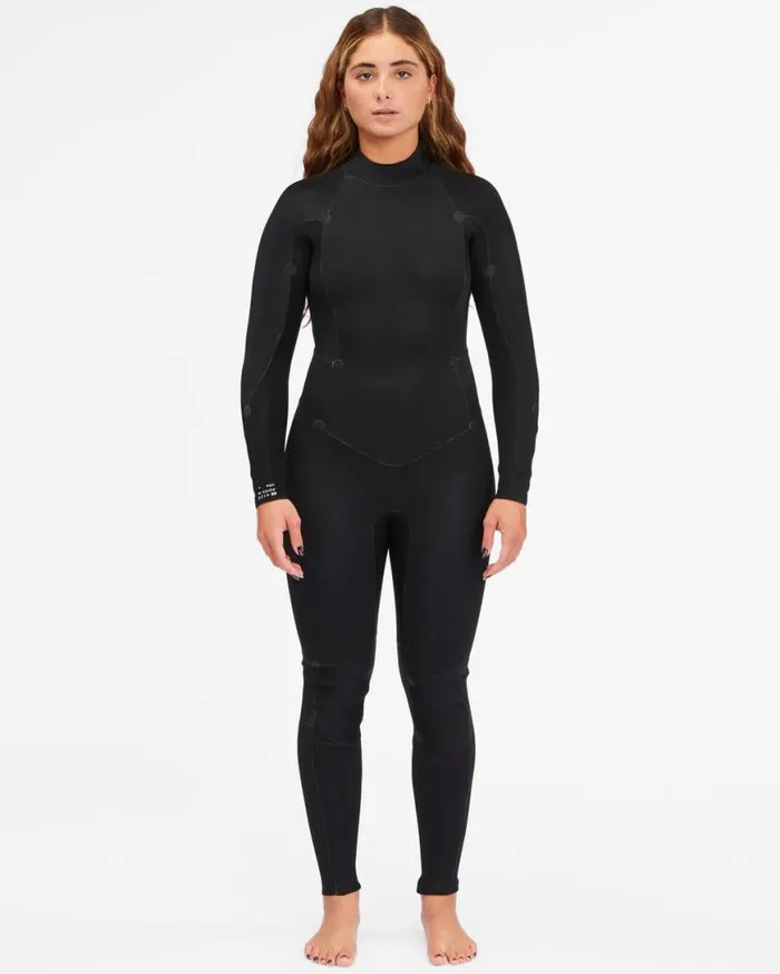 Womens 54 Launch Back Zip Full Wetsuit Black Billabong Wetsuits Womens 54 Launch Back Zip Full Wetsuit Black Billabong Wetsuits