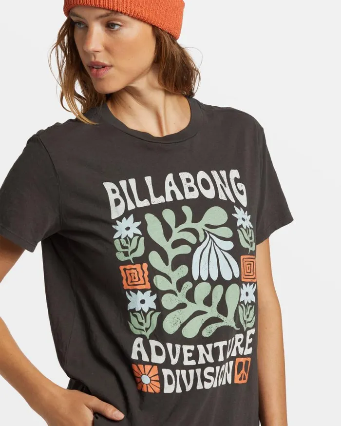 Womens ADiv TShirt Off Black Billabong Graphic Tees and Tanks Womens ADiv TShirt Off Black Billabong Graphic Tees and Tanks
