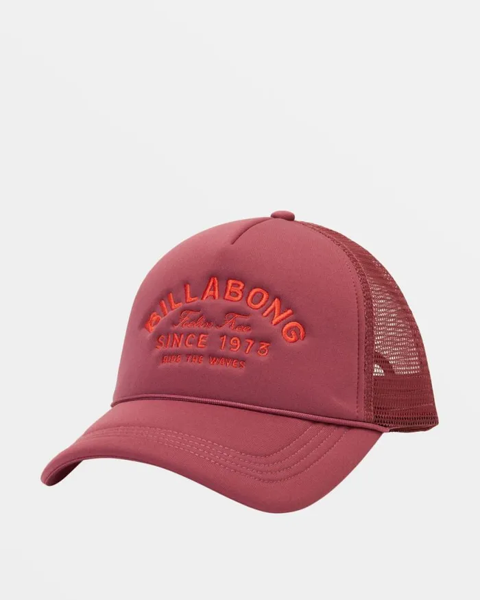 Womens Across Waves Trucker Hat Blackberry Billabong Hats and Beanies Womens Across Waves Trucker Hat Blackberry Billabong Hats and Beanies