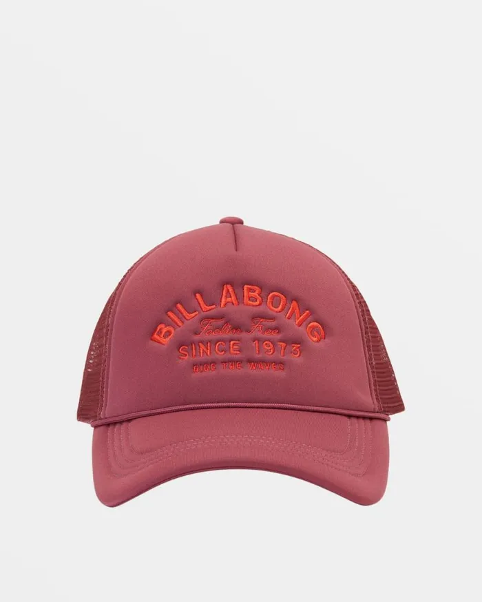 Womens Across Waves Trucker Hat Blackberry Billabong Hats and Beanies Womens Across Waves Trucker Hat Blackberry Billabong Hats and Beanies