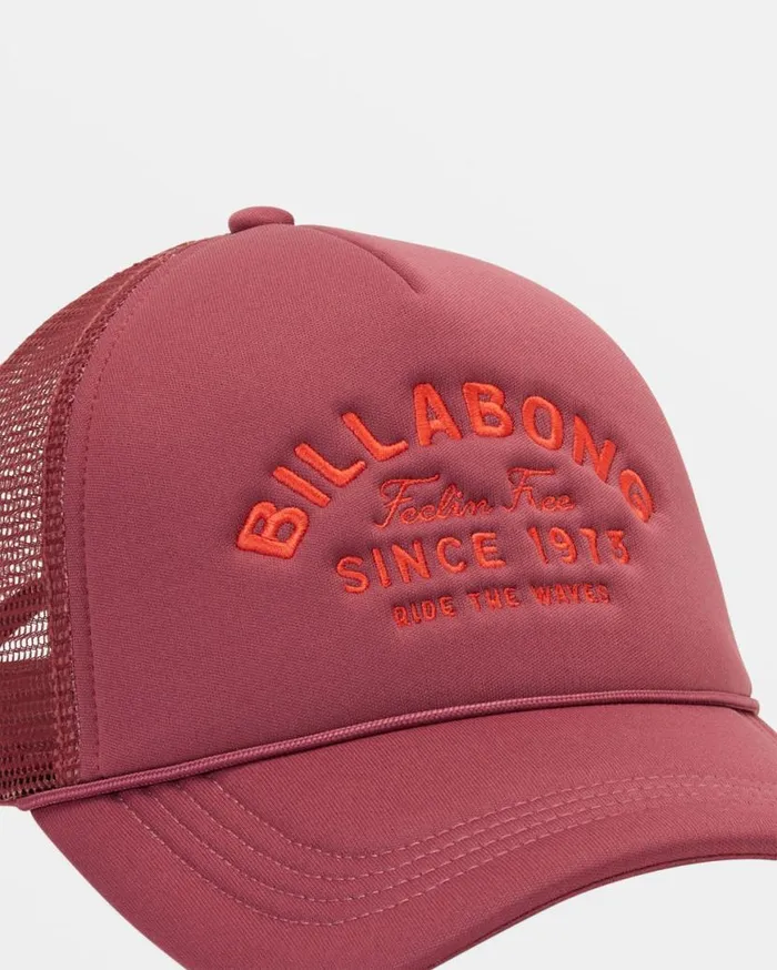 Womens Across Waves Trucker Hat Blackberry Billabong Hats and Beanies Womens Across Waves Trucker Hat Blackberry Billabong Hats and Beanies