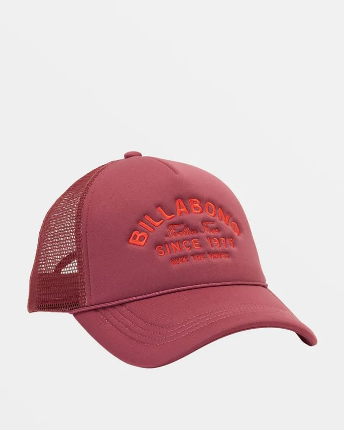 Womens Across Waves Trucker Hat Blackberry Billabong Hats and Beanies Womens Across Waves Trucker Hat Blackberry Billabong Hats and Beanies