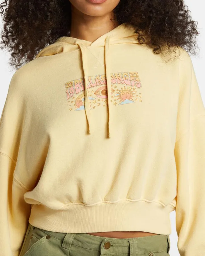 Womens All Time Fleece Pullover Sweatshirt Retro Yellow Billabong Sweatshirts and Fleece Womens All Time Fleece Pullover Sweatshirt Retro Yellow Billabong Sweatshirts and Fleece