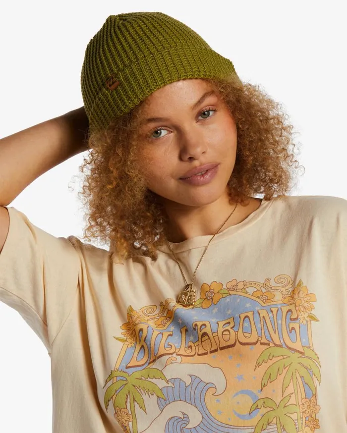 Womens Alta Beanie Green Eyes Billabong Hats and Beanies