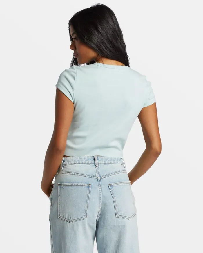 Womens Blocky Sun TShirt Sea Fog Billabong Graphic Tees and Tanks Womens Blocky Sun TShirt Sea Fog Billabong Graphic Tees and Tanks