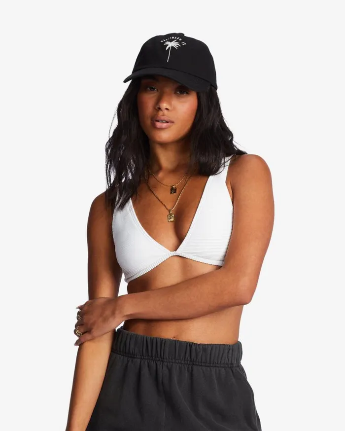 Womens Dad Cap Strapback Hat Black Pebble Billabong Hats and Beanies
