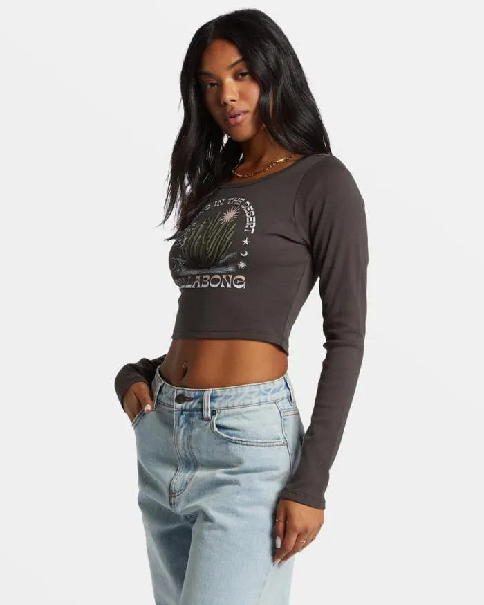 Womens Dancing In The Wild TShirt Off Black Billabong Graphic Tees and Tanks Womens Dancing In The Wild TShirt Off Black Billabong Graphic Tees and Tanks
