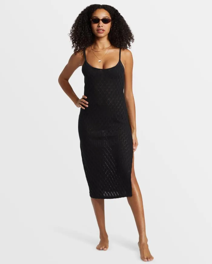 Womens Day Dream Dress Black Pebble Billabong Dresses