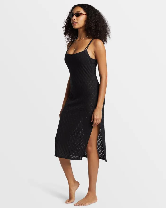 Womens Day Dream Dress Black Pebble Billabong Dresses Womens Day Dream Dress Black Pebble Billabong Dresses