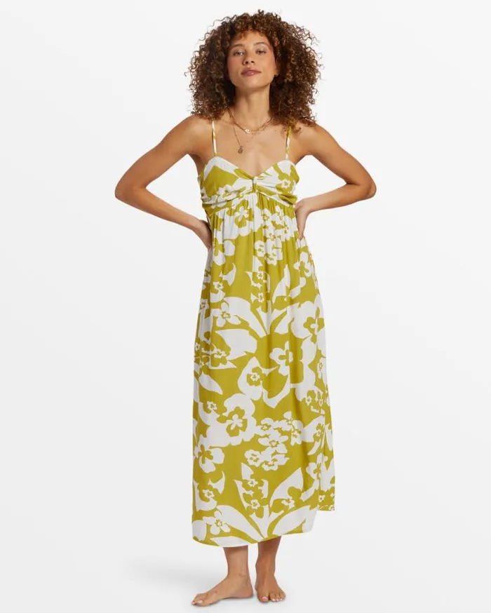 Womens Daybreak Midi Midi Dress Moss Joy Billabong Dresses