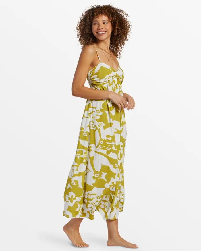 Womens Daybreak Midi Midi Dress Moss Joy Billabong Dresses Womens Daybreak Midi Midi Dress Moss Joy Billabong Dresses