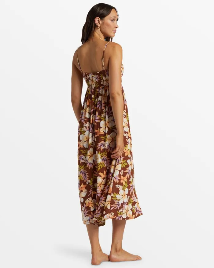 Womens Daybreak Midi Midi Dress Toasted Coconut Billabong Dresses Womens Daybreak Midi Midi Dress Toasted Coconut Billabong Dresses