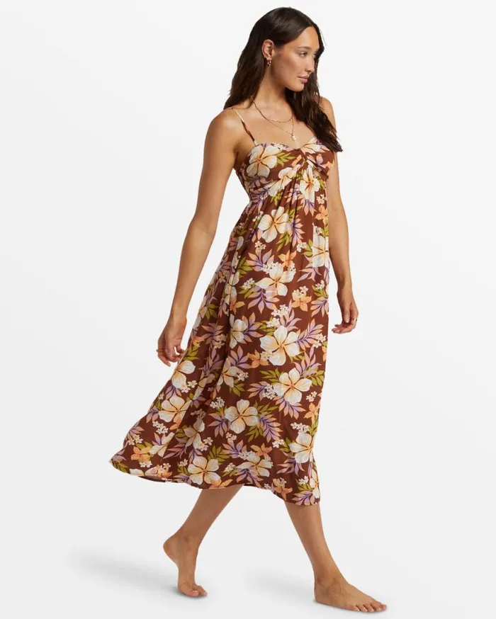 Womens Daybreak Midi Midi Dress Toasted Coconut Billabong Dresses Womens Daybreak Midi Midi Dress Toasted Coconut Billabong Dresses