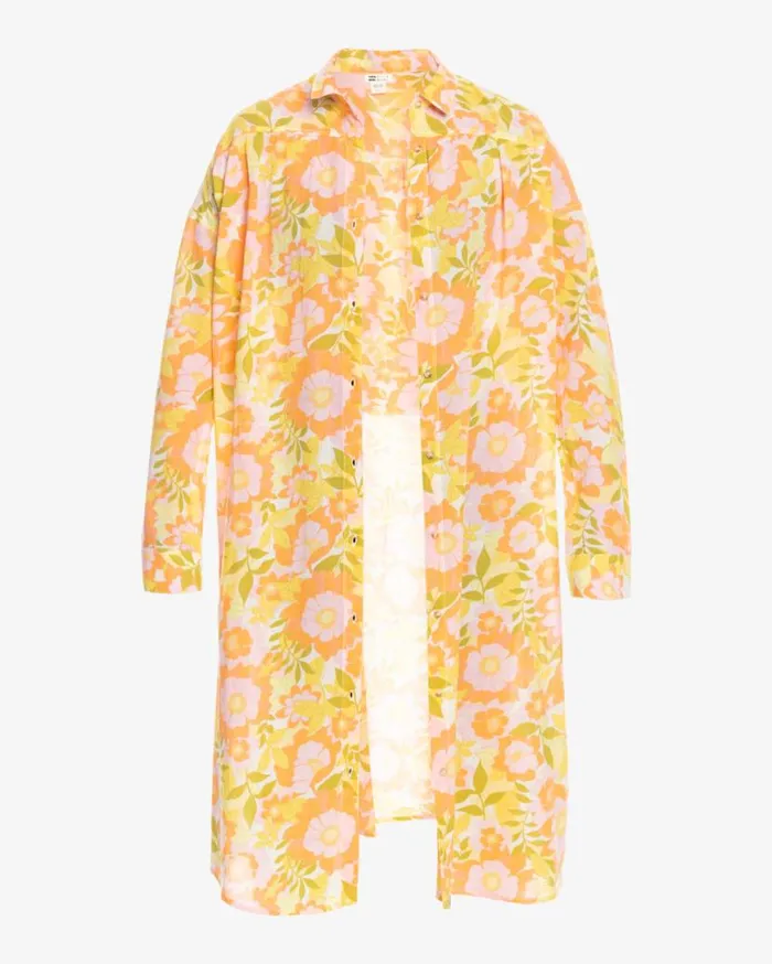 Womens Daylight Dreamin Midi Shirt Swim CoverUp Orange Peel Billabong Dresses Womens Daylight Dreamin Midi Shirt Swim CoverUp Orange Peel Billabong Dresses