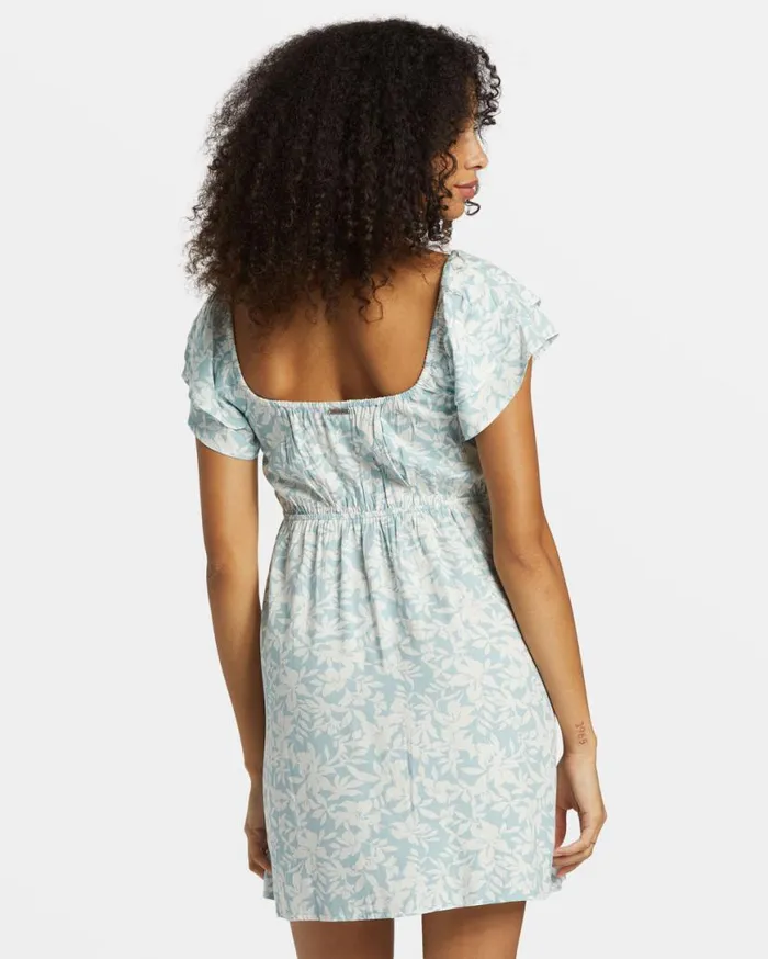 Womens Enchant Me Mini Dress Dusk Blue Billabong Dresses Womens Enchant Me Mini Dress Dusk Blue Billabong Dresses
