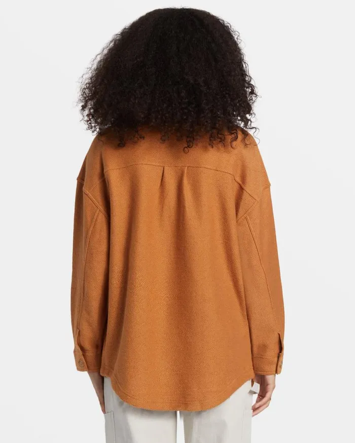 Womens Everytime Oversized Shacket Sandalwood Billabong Jackets Womens Everytime Oversized Shacket Sandalwood Billabong Jackets