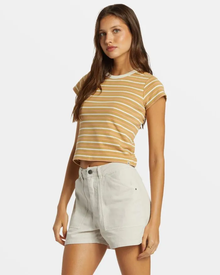 Womens Feelin It TShirt Hemp 2 Billabong Tops Womens Feelin It TShirt Hemp 2 Billabong Tops