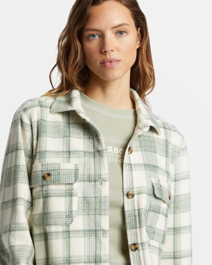 Womens Forge Fleece Flannel Treehugger Billabong Jackets Womens Forge Fleece Flannel Treehugger Billabong Jackets
