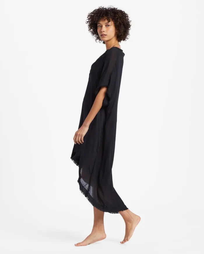 Womens Found Love Midi Beach CoverUp Black Pebble Billabong Dresses Womens Found Love Midi Beach CoverUp Black Pebble Billabong Dresses