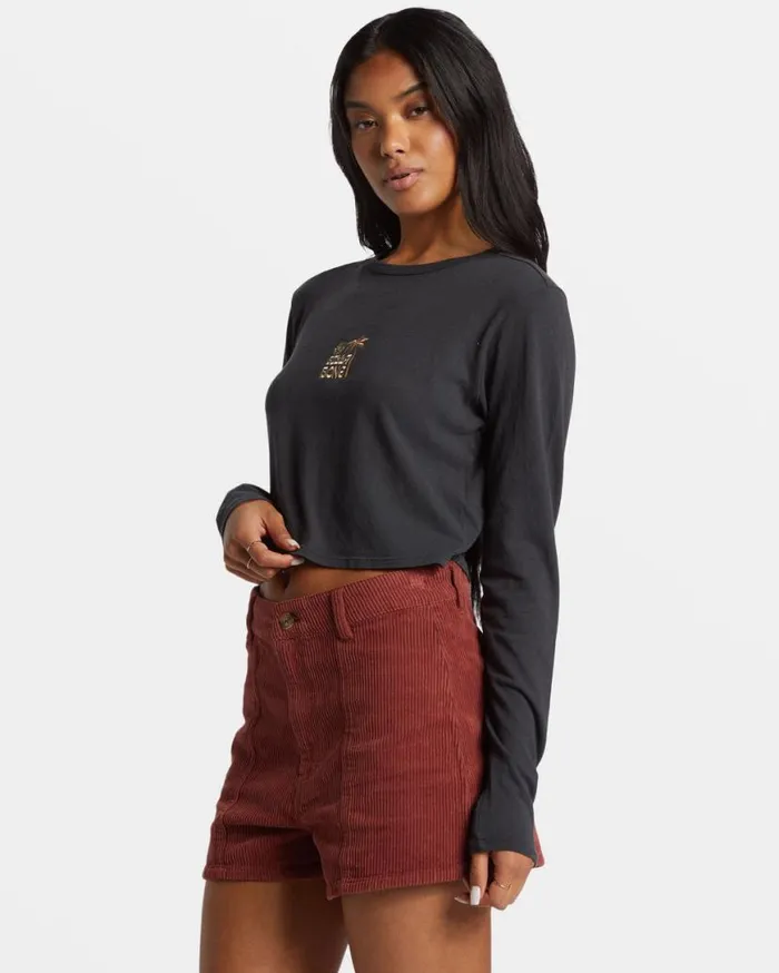 Womens Free Fall Corduroy Short Choc Chip Billabong Shorts Womens Free Fall Corduroy Short Choc Chip Billabong Shorts