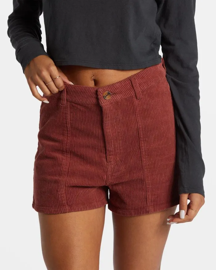 Womens Free Fall Corduroy Short Choc Chip Billabong Shorts Womens Free Fall Corduroy Short Choc Chip Billabong Shorts