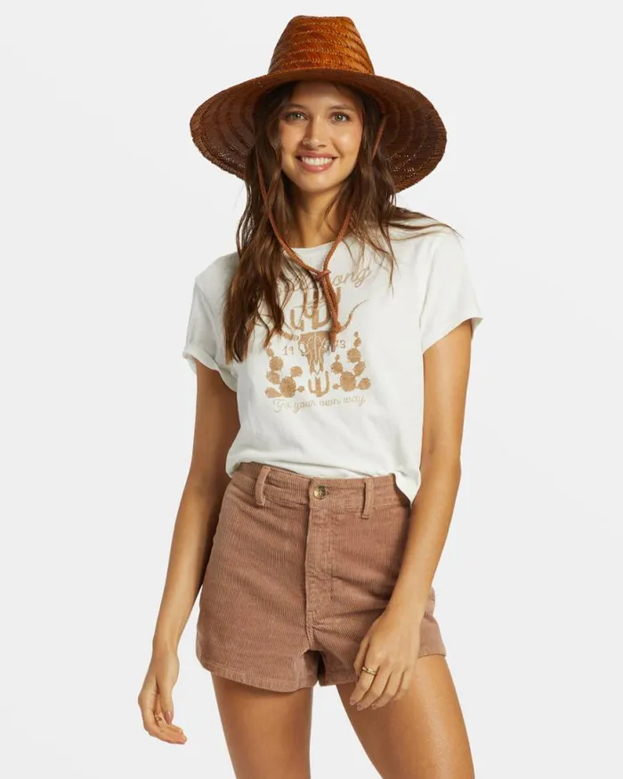 Womens Free Fall Corduroy Shorts Sweet Earth Billabong Shorts