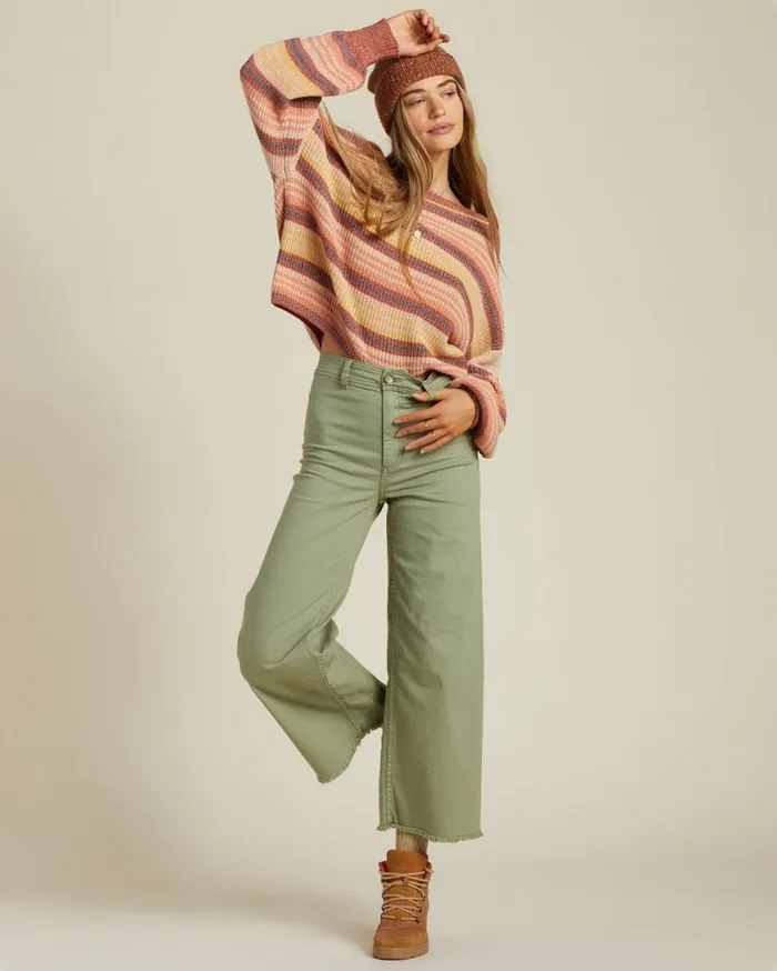 Womens Free Fall HighWaist Pants Army Billabong Jeans and Pants