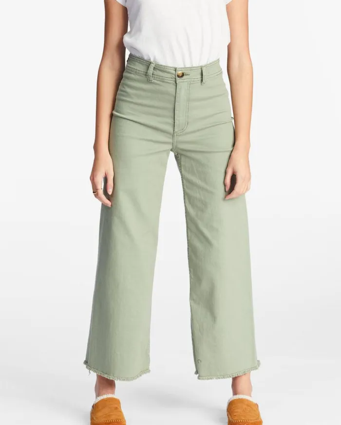 Womens Free Fall HighWaist Pants Army Billabong Jeans and Pants Womens Free Fall HighWaist Pants Army Billabong Jeans and Pants