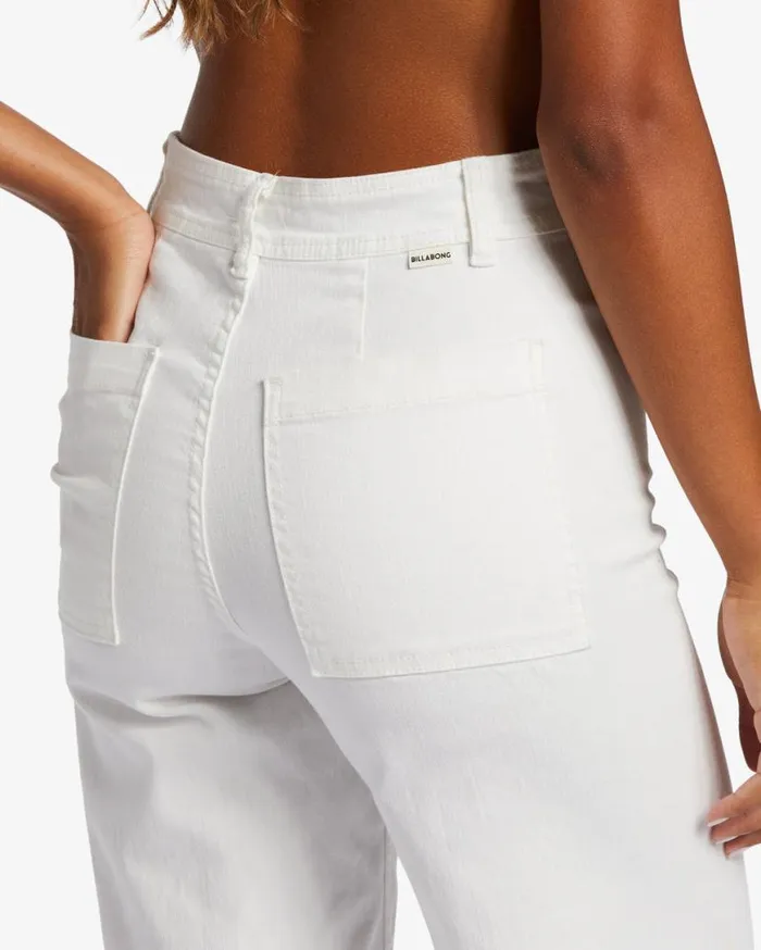 Womens Free Fall HighWaist Pants Salt Crystal 1 Billabong Jeans and Pants Womens Free Fall HighWaist Pants Salt Crystal 1 Billabong Jeans and Pants