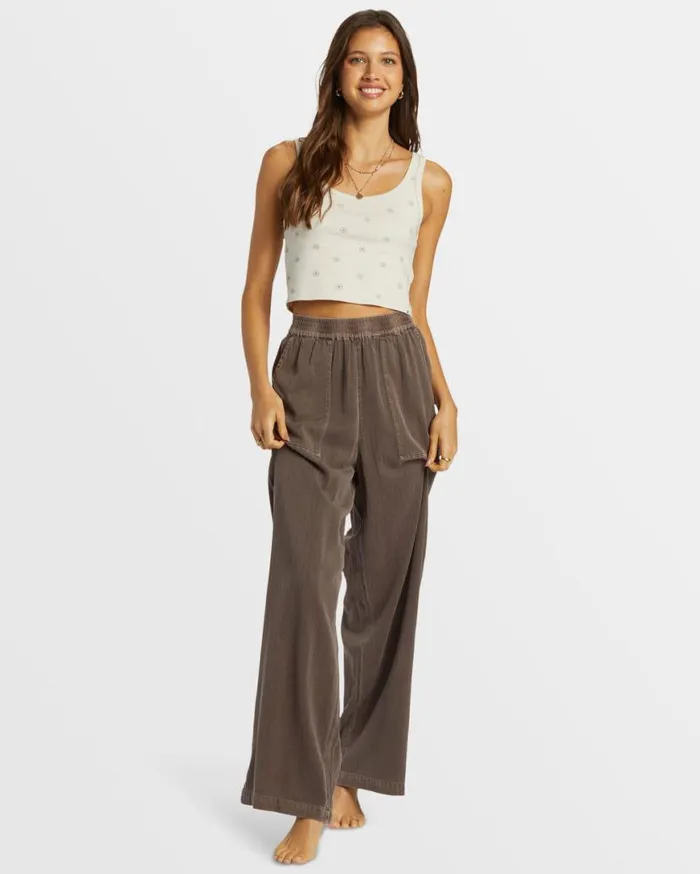 Womens Free Time Relaxed Fit Pants Kona Billabong Jeans and Pants