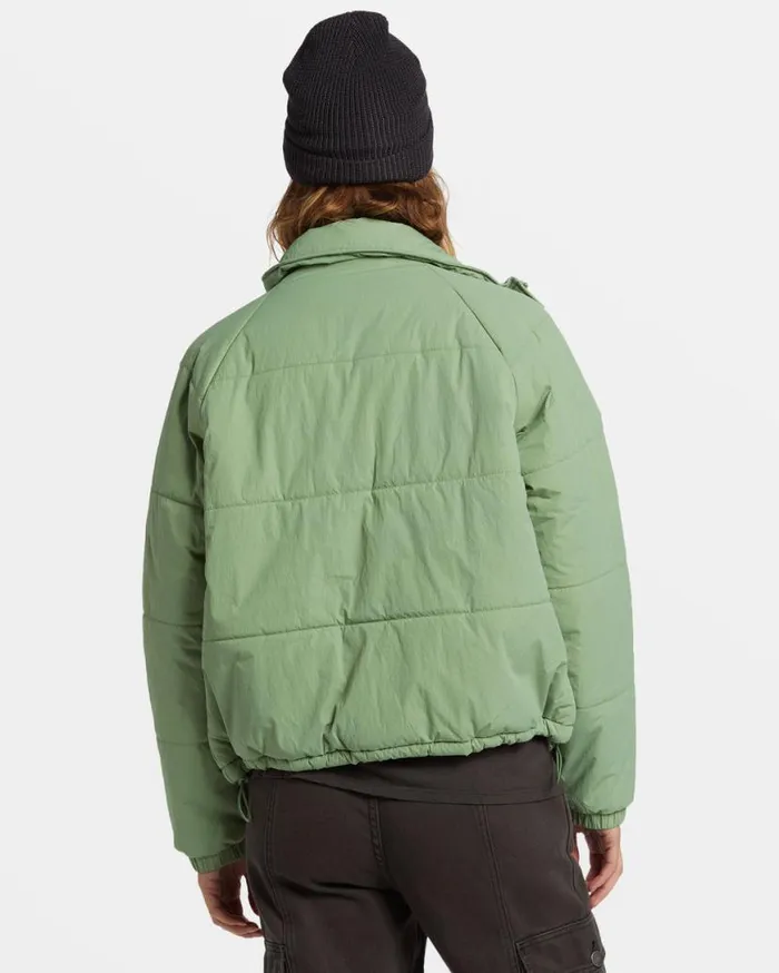 Womens High Route Puffer Jacket Salty Sage Billabong Jackets Womens High Route Puffer Jacket Salty Sage Billabong Jackets