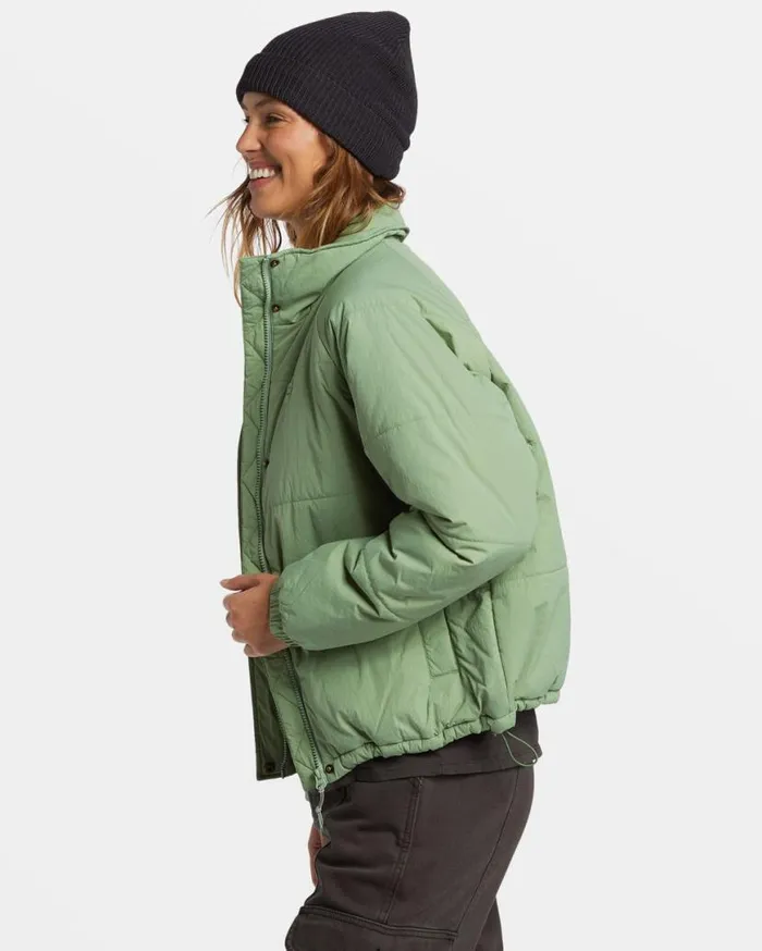 Womens High Route Puffer Jacket Salty Sage Billabong Jackets Womens High Route Puffer Jacket Salty Sage Billabong Jackets